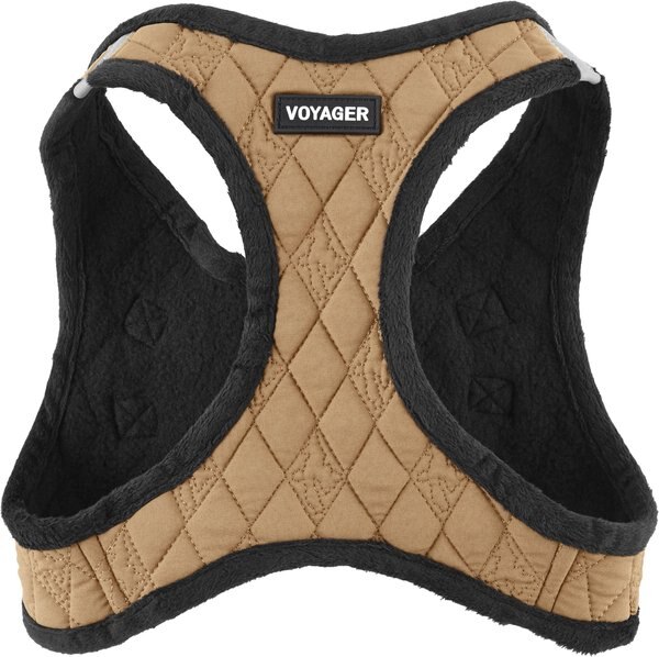 BEST PET SUPPLIES Voyager Padded Fleece Dog Harness, Beige, XLarge
