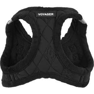 Best Pet Supplies Voyager Padded Fleece Dog Harness, Black, X-Small