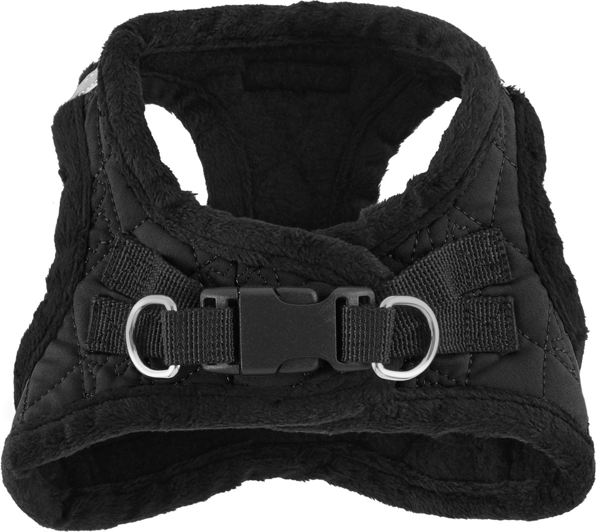 BEST PET SUPPLIES Voyager Padded Fleece Dog Harness, Black, XSmall