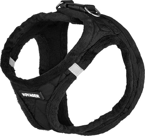 Best Pet Supplies Voyager Padded Fleece Dog Harness, Black, Small slide 1 of 9