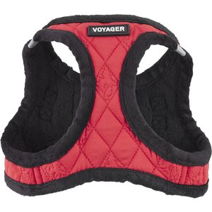 Best Pet Supplies Voyager Padded Fleece Dog Harness, Red, Small