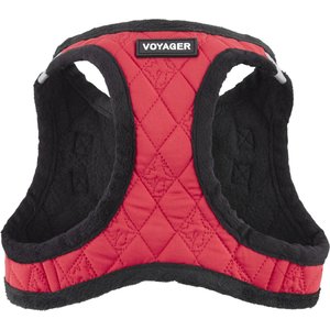 Best Pet Supplies Voyager Padded Fleece Dog Harness, Red, Large