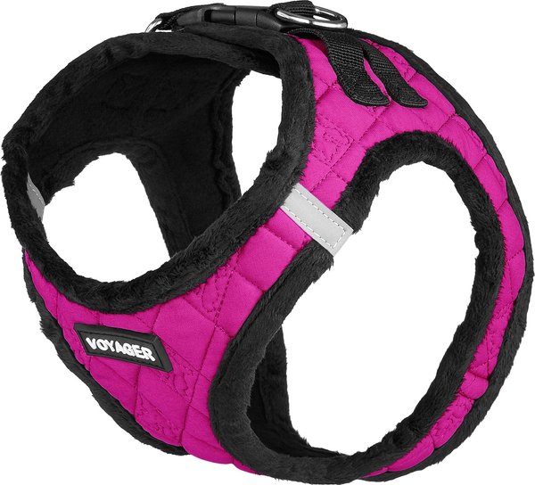 BEST PET SUPPLIES Voyager Padded Fleece Dog Harness Rose Large