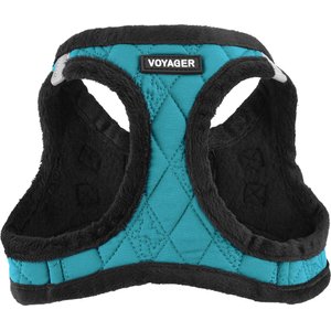 Best Pet Supplies Voyager Padded Fleece Dog Harness, Turquoise, Small