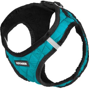 Best Pet Supplies Voyager Padded Fleece Dog Harness, Turquoise, X-Large