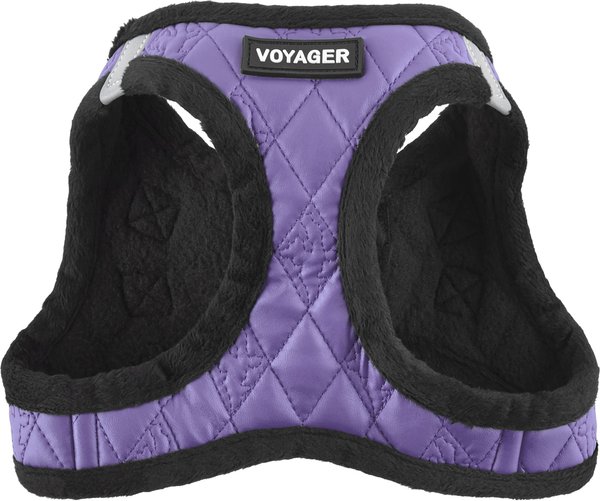 Best Pet Supplies Voyager Padded Faux Leather Dog Harness, Purple, Medium slide 1 of 9