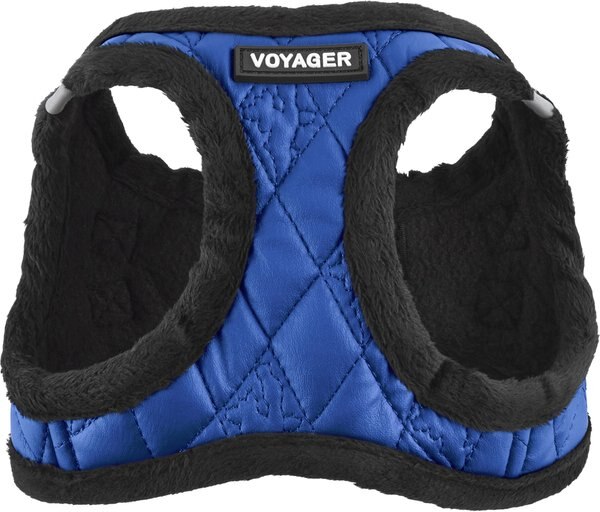 Best Pet Supplies Voyager Padded Faux Leather Dog Harness, Royal Blue, X-Small slide 1 of 9