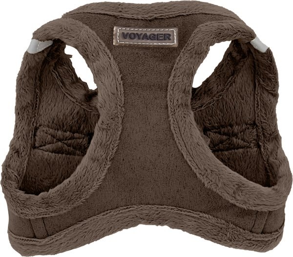 Best Pet Supplies Voyager Plush Suede Dog Harness, Chocolate, X-Small slide 1 of 10