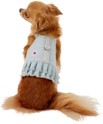 Doggles Jean Fringe Harness Dog Dress, XX-Small