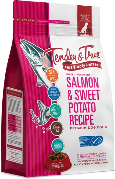 Tender & True Limited Ingredient Grain-Free Salmon & Sweet Potato Recipe Dry Dog Food, 11-lb bag slide 1 of 1