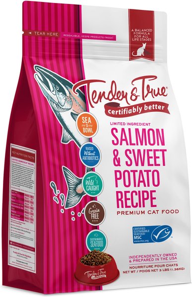 Tender & True Limited Ingredient Salmon & Sweet Potato Recipe Grain-Free Dry Cat Food