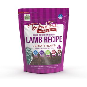 Tender & True Antibiotic-Free Lamb Grain-Free Dog Jerky Treats, 4-oz bag