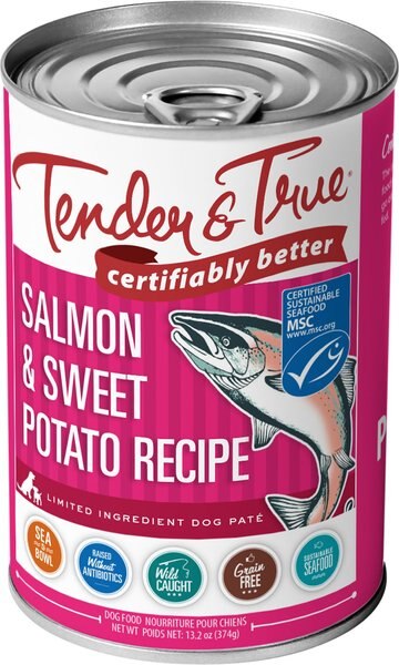 Tender & True Limited Ingredient Salmon & Sweet Potato Recipe Grain-Free Wet Dog Food