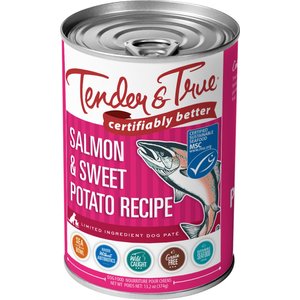 Tender & True Limited Ingredient Salmon & Sweet Potato Recipe Grain-Free Wet Dog Food, 13.2-oz, case of 12