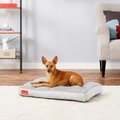 Brindle Soft Orthopedic Pillow Cat & Dog Bed w/Removable Cover, Stone, 28 x 18 in
