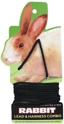 Coastal Pet Products Rabbit Leash & Harness, Black slide 1 of 2