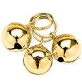 Coastal Pet Products Round Dog Bells, 3 count, Gold
