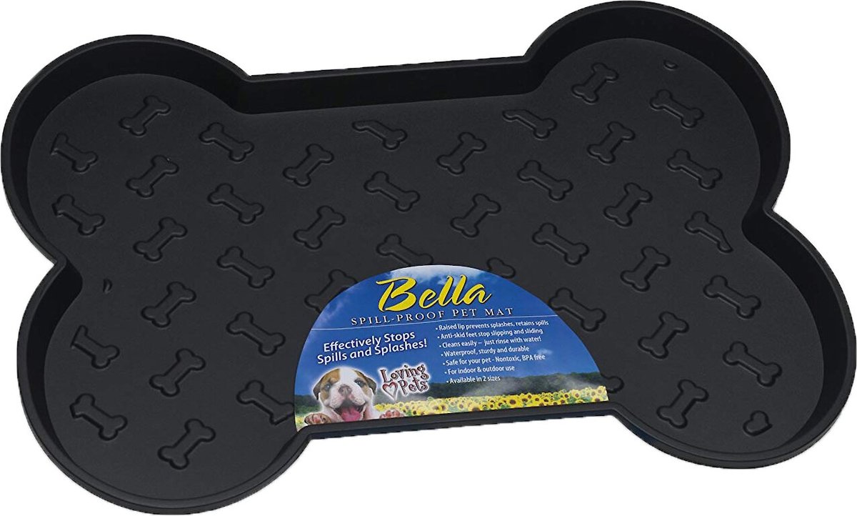 Bone shaped hot sale dog bowl mat