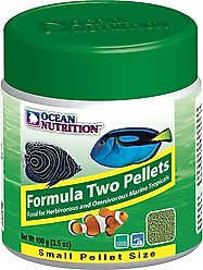 Ocean Nutrition Formula Two Pellets Small Fish Food, 3.5-oz jar