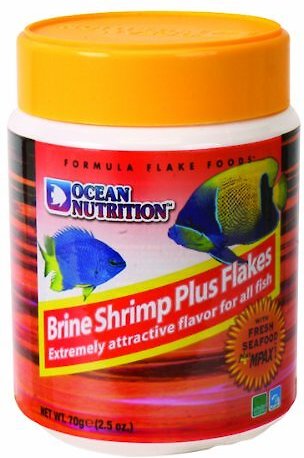 Ocean Nutrition Brine Shrimp Plus Flakes Fish Food, 1.2-oz jar slide 1 of 2