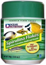 Ocean Nutrition Spirulina Flake Fish Food, 1.2-oz jar