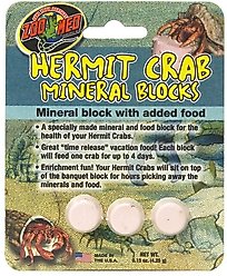 Zoo Med Mineral Block Hermit Crab Supplement, 3 count