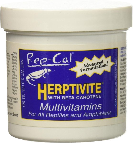 Rep-Cal Herptivite with Beta Carotene Multivitamin Reptile Supplement, 3.3-oz jar slide 1 of 4