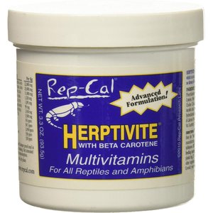 Rep-Cal Herptivite with Beta Carotene Multivitamin Reptile Supplement, 3.3-oz jar