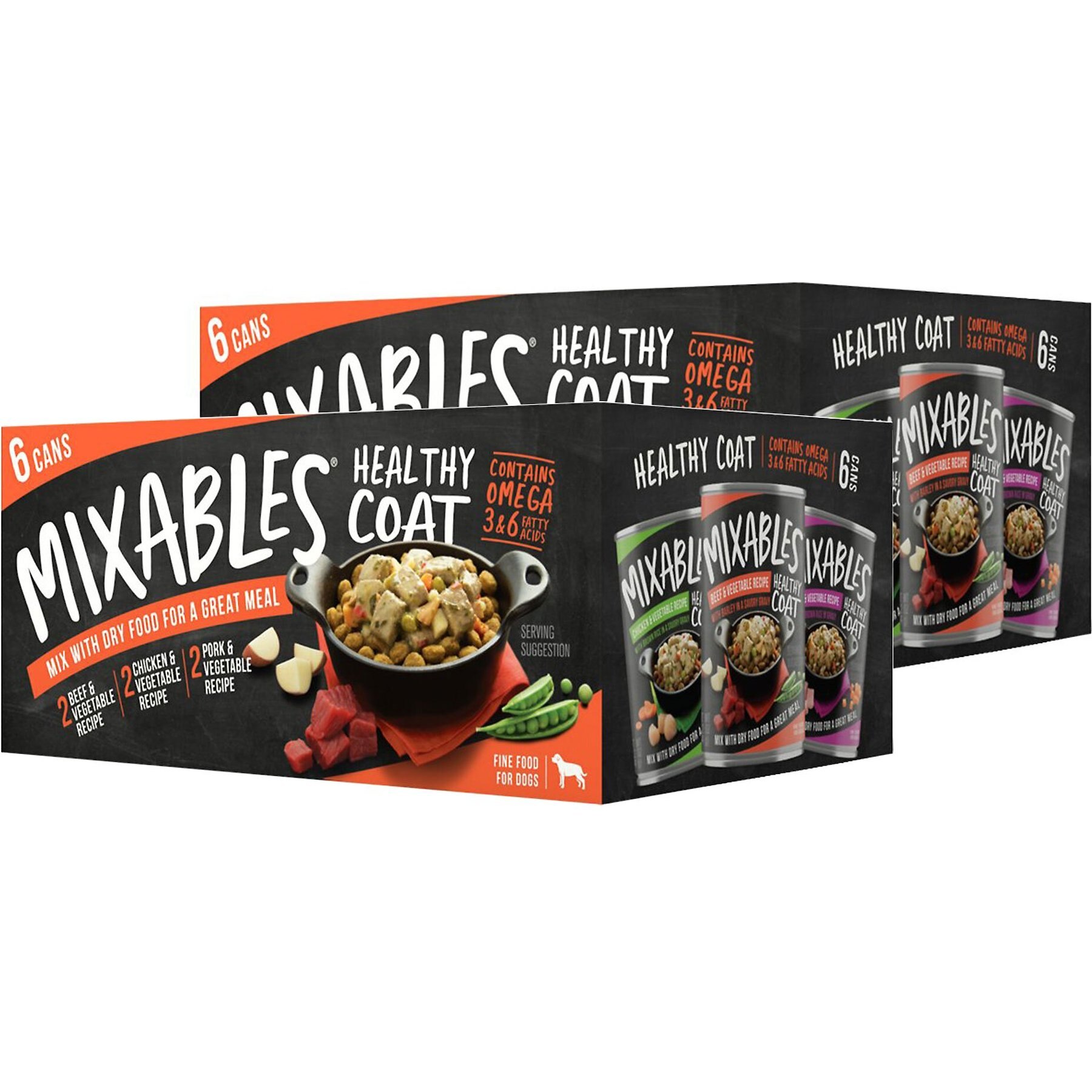 Discontinued MIXABLES Healthy Coat Variety Pack Canned Dog Food, 13.2