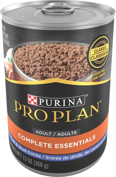 Purina Pro Plan Savor Classic Turkey, Duck & Quail Entree Grain-Free Canned Dog Food, 13-oz, case of 12 slide 1 of 10