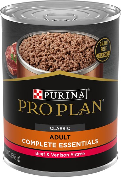 Purina Pro Plan Savor Classic Beef & Venison Entree Grain-Free Canned Dog Food, 13-oz, case of 12 slide 1 of 10