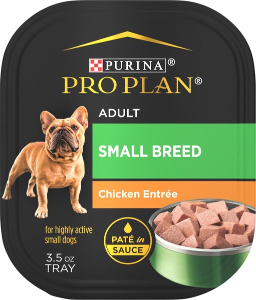 Purina Pro Plan Focus Small Breed Chicken Entree Grain-Free Wet Dog Food, 3.5-oz tray, case of 12 slide 1 of 11