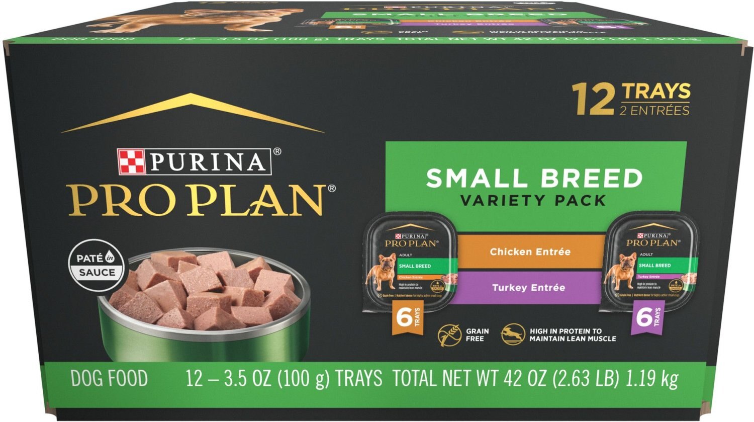 PURINA PRO PLAN Focus Small Breed Variety Pack Entree GrainFree Wet