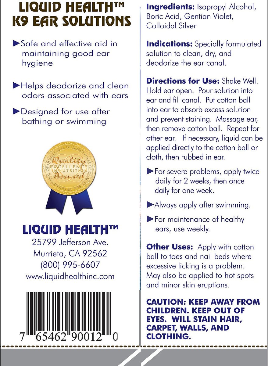 K9 Ear Solutions Ear Cleaner For Dogs – Liquid Health Pets