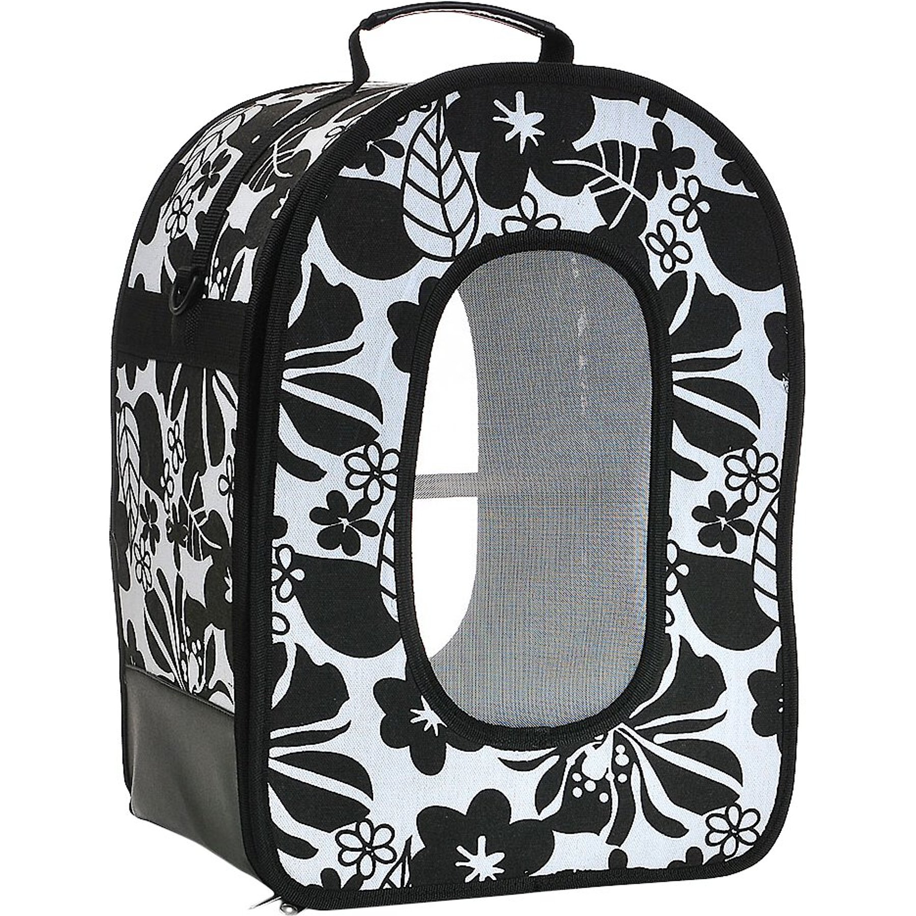 A&E Cage Company A&E Cage Company Soft Sided Travel Bird Carrier, Large, Black