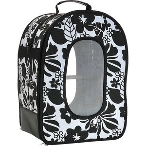 A&E Cage Company Soft Sided Travel Bird Carrier, Large, Black