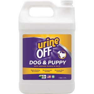 Urine Off Dog & Puppy Formula Stain & Odor Remover, 1-gal bottle