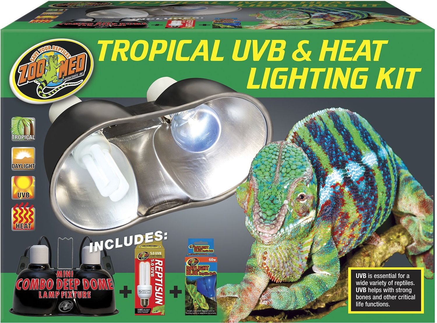 zoo med mini tropical uvb lighting combo