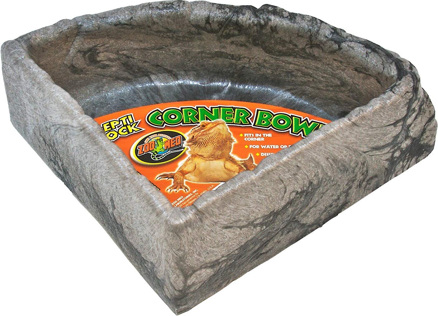 Lizards Tortoises & More Zoo Med Repti Rock Water Dish Small for Reptiles 