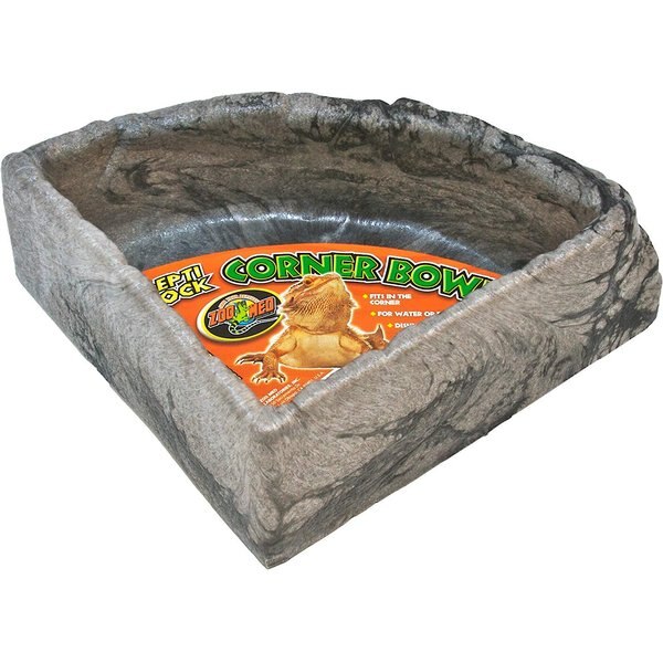 EXO TERRA Corner Reptile Water Dish, Large