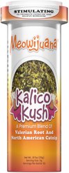 Meowijuana Kalico Kush Catnip & Valerian Root Blend Catnip, 0.917-oz bottle