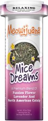 Meowijuana Mice Dreams Catnip, Passion Flower, & Lavender Blend Catnip, 0.917-oz bottle