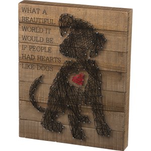 Primitives By Kathy "Puppy Heart" String Art Wall Décor