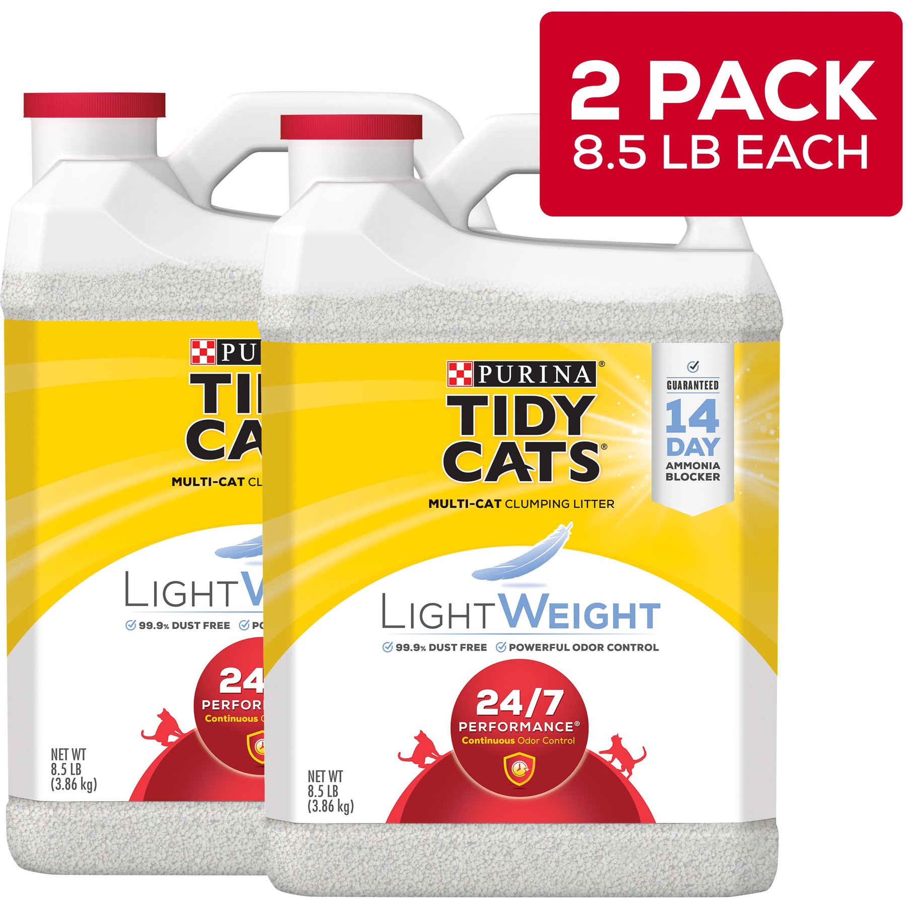 Tidy cats lightweight cheap litter harmful