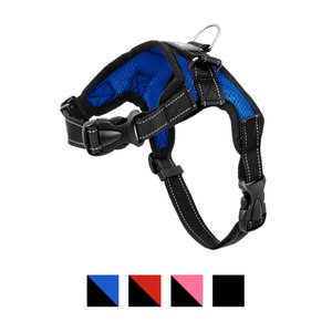 Copatchy No-Pull Reflective Adjustable Dog Harness, Blue, Small