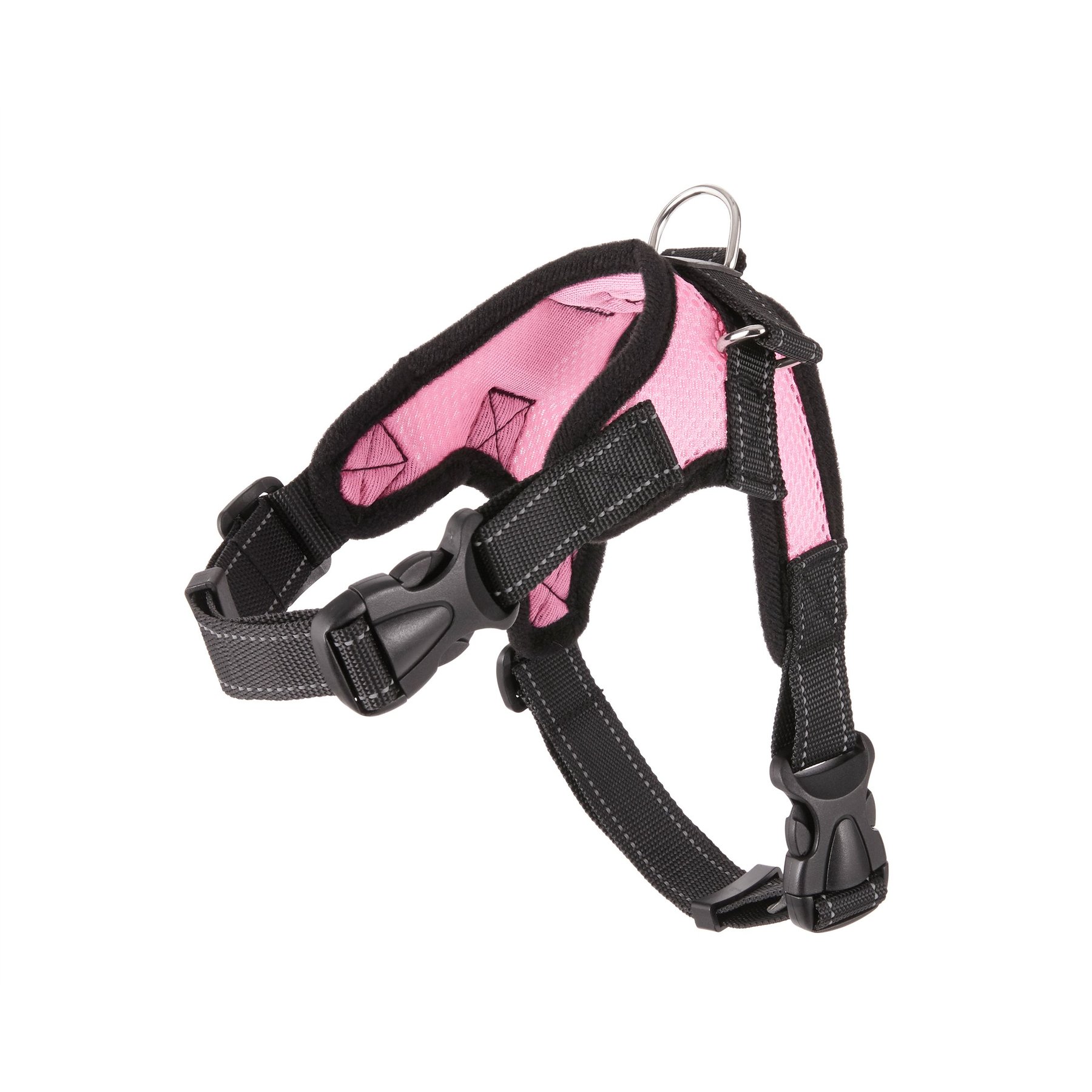 COPATCHY NoPull Reflective Adjustable Dog Harness, Pink, Small