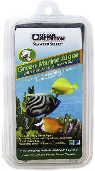 Ocean Nutrition Seaweed Select Green Marine Algae Fish Food, 10 sheets slide 1 of 3