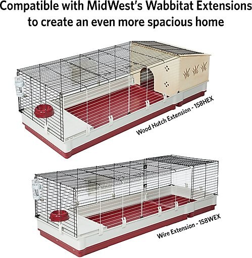 MidWest Wabbitat Deluxe Rabbit Home, 47.1-in