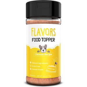 FLAVORS Chicken Recipe Grain-Free Dog Food Topper & Treat Mix, 6-oz bottle