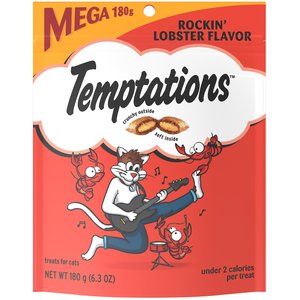 Temptations Rockin' Lobster Flavor Cat Treats, 6.3-oz bag